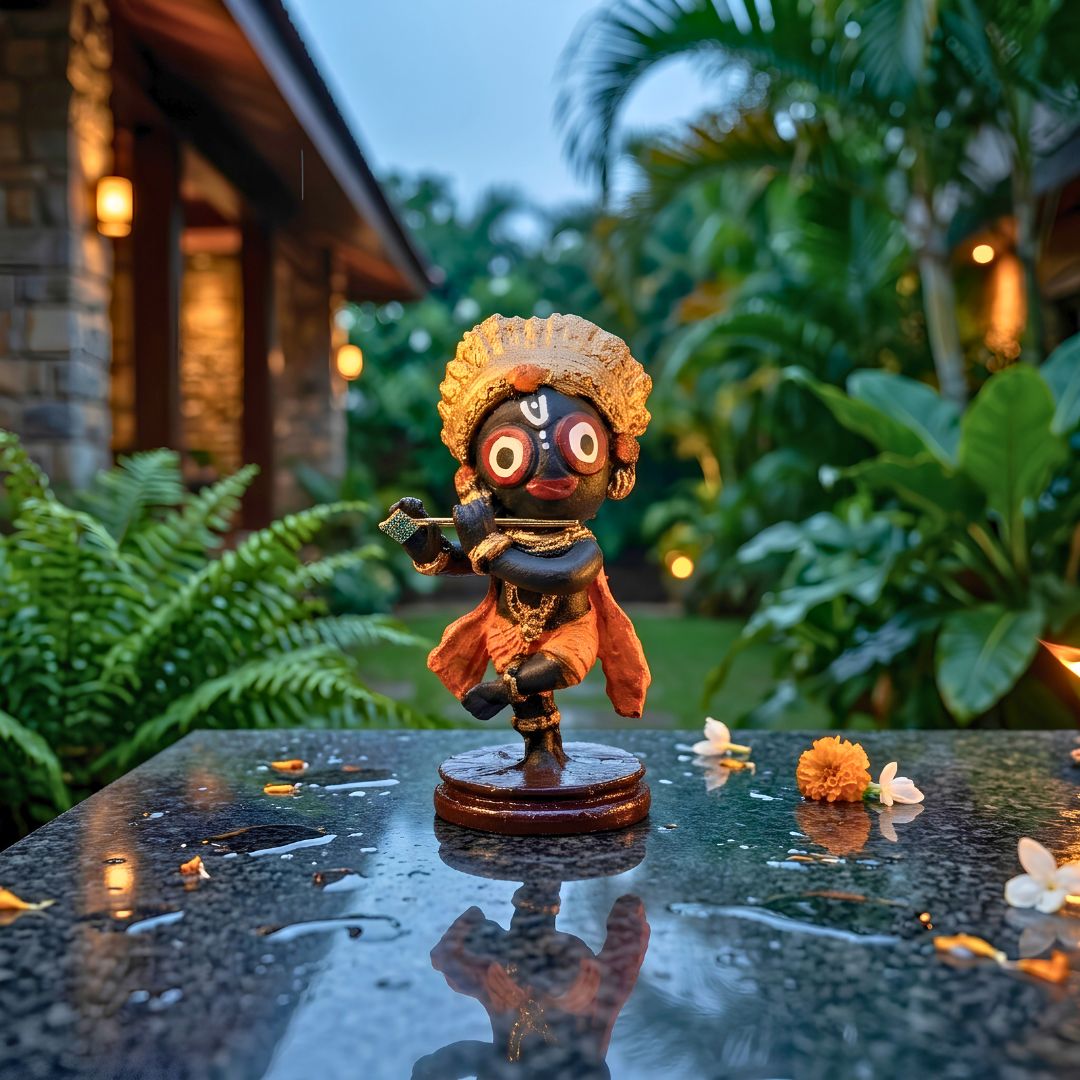 Traditional Handcrafted Puri Jagannath Krishna Idol