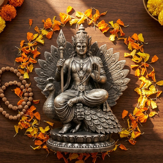 Murugan on Peacock Throne