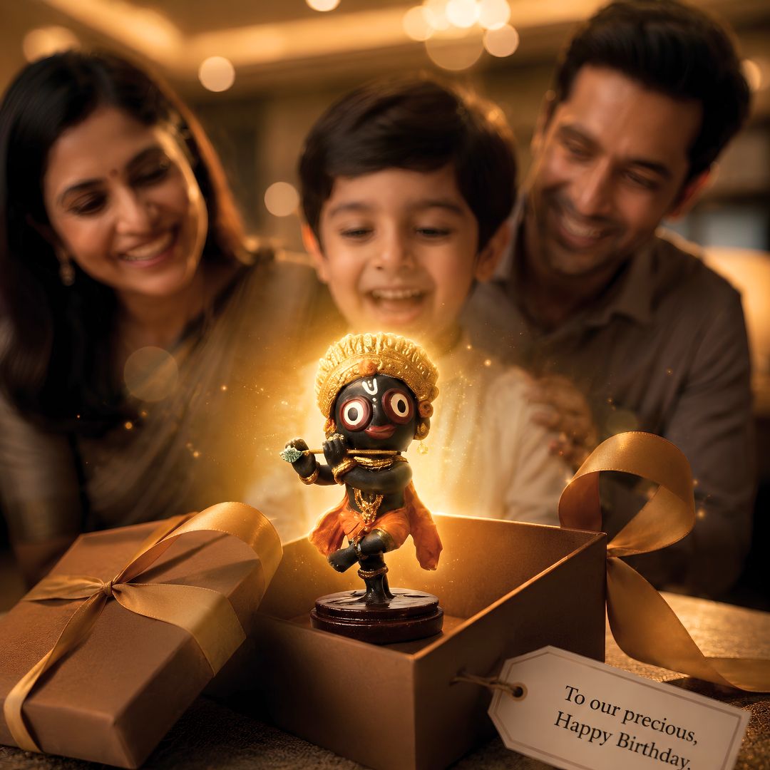 Traditional Handcrafted Puri Jagannath Krishna Idol