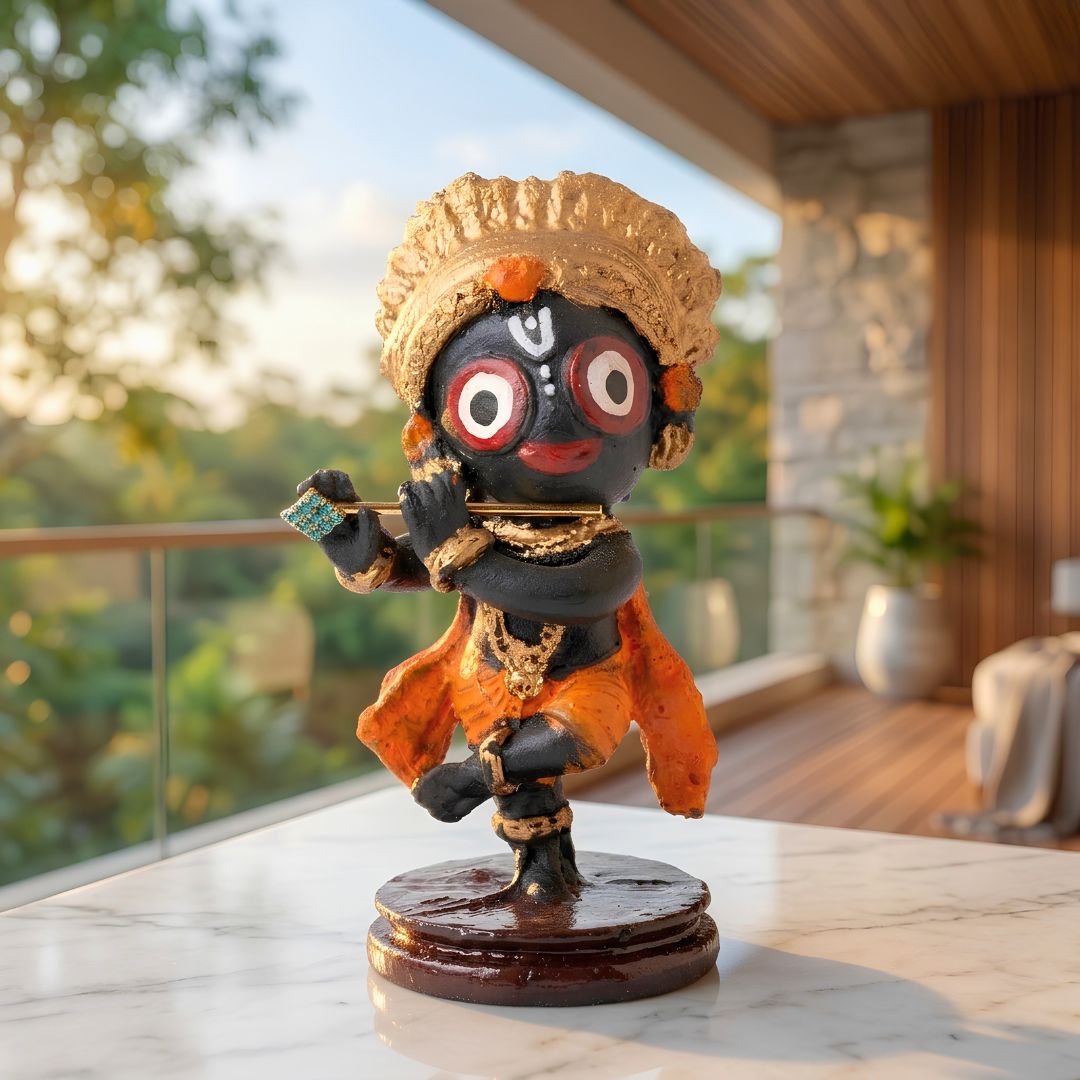 Traditional Handcrafted Puri Jagannath Krishna Idol