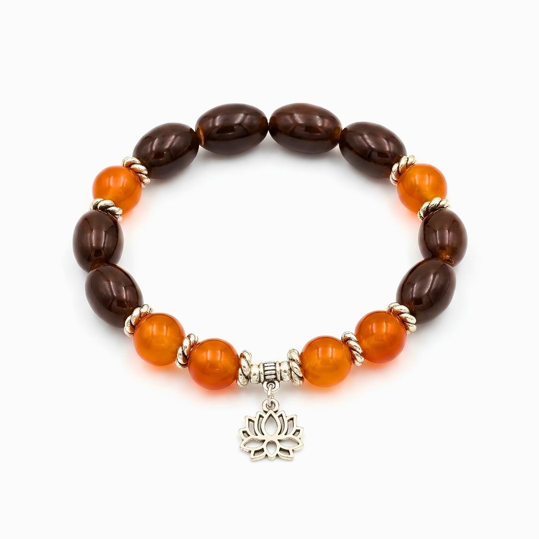 Mangal Kamal Gatta Red Carnelian Bracelet – Lotus Seed for Energy & Vitality