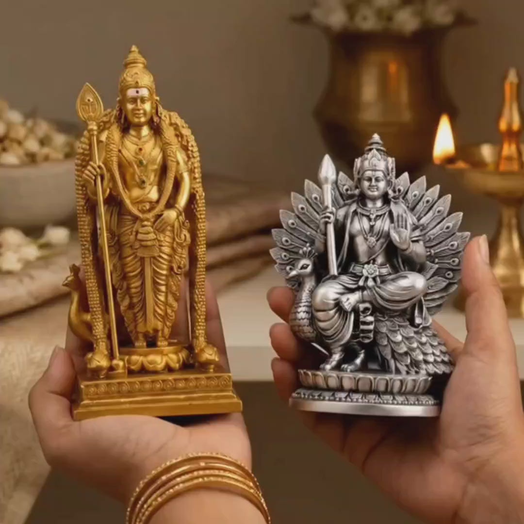 Skanda Shakti Jodi – Murugan on Peacock Throne & Vel Murugan  video
