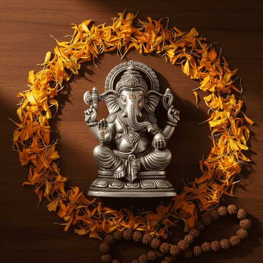 Silver Ganesha Statue