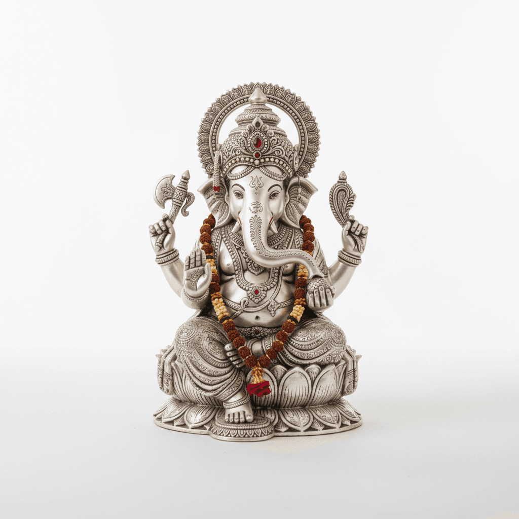 Silver Ganesha Statue